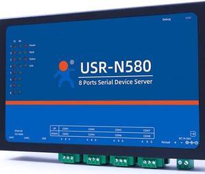 Lubeby Smart USR-N580 8 Channels MQTT Modbus Gateway RS485 Serial to TCP/IP Ethernet Device Server Converter