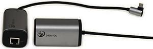 NP Type-C to Gigabit PoE Converter, POE Ethernet Adapter gigabit RJ45 to Type C 1000Mbps Converter