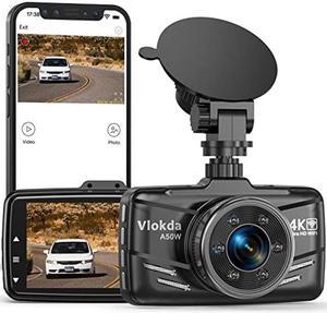 Dash Cam 4K, Dash Camera for Cars 2160P Dash Cam Front Car Camera with WiFi/App Dash Cam for Trucks Dashcams with Super Night Vision, Loop Recording, 24 Hours Parking Mode, G-Sensor, Support 512GB Max