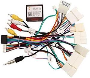 ViaBecs for Toyota Stereo Wiring Harness Kit for Corolla RAV4 Camry 4Runner Prado Tundra, Highlander Plug&Play Connector with CANBUS Adapter, Supports JBL, Backup or 360 Camera SWC