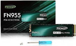 Fikwot FN955 2TB SSD M.2 2280 PCIe Gen4 x4 NVMe 1.4 Internal Solid State Drive - Speeds up to 7350MB/s, Configure SLC Cache,Compatible with Laptop/Desktop/Ps5