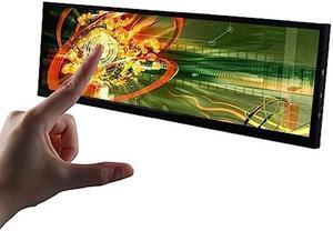 VSDISPLAY 14.5 Inch 2K 2560x720 LCD Monitor Touch Panel 14.5'' Stretched Bar Display with Mini HD-MI Type-C Video Input for Gaming/PC/Laptop/Computer Monitoring Extra Secondary Screen