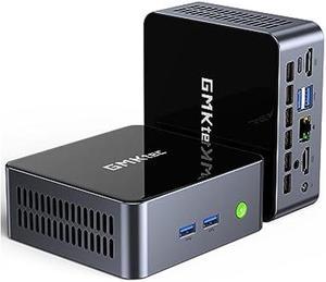 Mini PC with Speaker, Intel i7 11390H(4C/8T, up to 5.0GHz) 16GB DDR4 512GB  NVME SSD, Micro Desktop Computer Support 8K UHD/WiFi 6/BT5.2/USB4.0, Small