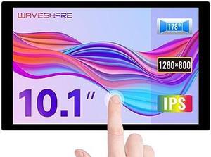 waveshare 10.1inch Capacitive Touch LCD IPS Display, Without Back Case, 1280x800 Resolution, HDMI Interface, Compatible with Raspberry Pi 4B/3B+ etc. Support Jetson Nano/PC