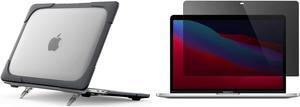 ProCase Heavy Duty Shell Cover for MacBook Pro 13 2020 Release Bundle with Privacy Screen Protector for MacBook Air 13 / Pro 13