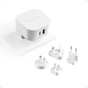 [Bundle Pack: Innergie 45H + Innergie World Travel Plug Kit] Innergie 45W USB C/A PD 3.0 Fast Charger Dual Ports Laptop Wall Adapter with 45 Watts Power Delivery and Innergie World Travel Plug Kit