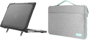ProCase Hard Shell Case for MacBook Air 13.6 Inch 2022 Model A2681 Bundle with Tablet Laptop Bag Sleeve Case Cover