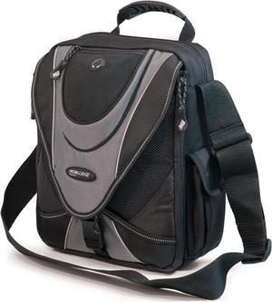 Mobile Edge Laptop Mini-Messenger Bag 14" - Chromebook Ultrabook Notebook Tablet iPad (14 Inch; MEMMS2) - Black/Silver