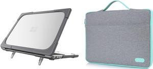 ProCase Microsoft Surface Laptop Go 12.4 Inch Case Bundle with ProCase 13-13.5 Inch Sleeve Case Cover