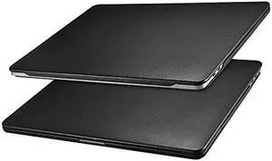 MacBook Pro 13 Case (2016-2025), ICARER Genuine Leather Case for A2338/A2251/A2289/A2159/A1989/A1708/A1706 M1 M2 Pro/Max, with Touch Bar & Touch ID Compatible for MacBook Pro 13 inch (Black)