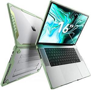 SUPCASE Unicorn Beetle Case for MacBook Pro 16 Inch M3 Pro/Max (2023) & M2 Pro/Max A2780 (2023) & M1 Pro/Max A2485 (2021), Dual Layer Hard Shell Protective Cover for MacBook Pro 16" (BBGreen)