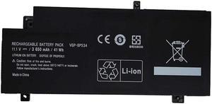 Batterymarket VGP-BPS34 Replacement Laptop Battery Compatible with Sony Vaio Fit 15 Touch Vgp-bps34 Vgp-bpl34 Svf15a1bcxs (11.1V 3650mAh)