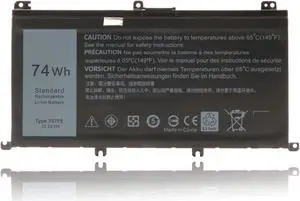 ROLADA 74WH 357F9 Laptop Battery for Dell Inspiron 15 7000 7566 7559 7557 7567 7759 5576 5577 INS15PD Series 15-7559 INS15PD-1548B 1548R 1748B 1748R 2548R 0GFJ6 71JF4 Gaming Laptop Battery