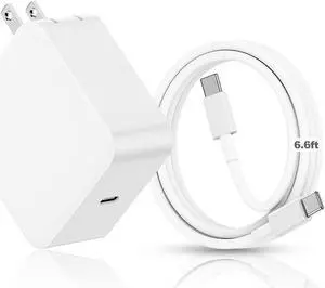 100W Mac Book Pro Charger with 6ft USB C to C Cable, GaN PD USB C Fast Wall Charger Power Adapter Compatible with MacBook Pro 16, 15, 14, 13 Inch, MacBook Air 13 Inch, iPad Pro 2021/2020/2019/2018