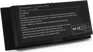 LQM 11.1V 97Wh 9-Cell New Laptop Battery for Dell Precision M4600 M4800 M6600 M6700 M6800 PN:FV993 FJJ4W PG6RC 7DWMT JHYP2 K4RDX KJ321 R7PND RY6WH