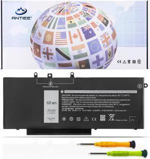 ANTIEE 68Wh GJKNX Laptop Battery Replacement for Dell Latitude 5480 5580 5280 5288 5290 5488 5490 5491 5495 5590 5591 E5480 E5580 E5590 E5490 Precision 15 3520 3530 GD1JP DY9NT 0DY9NT 5YHR4 451-BBZG