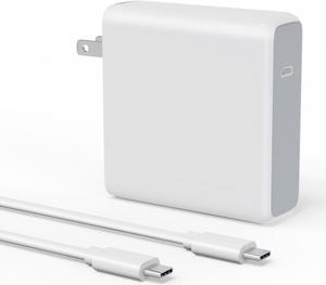 96W USB C Charger Power Adapter Compatible for MacBook Pro 16 15 14 13 Inch, MacBook Air 13 Inch 2021 2020 2019 2018, New iPad Pro, Include Charge Cable(6.5 ft)