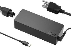 QYD 90W USB-C PD Power Adapter Compatible for Type-C Laptop Charger MacBook Pro Air 2018 Dell HA30NM150 LA45NM150 LA65NM170 2YKOF 02YKOF HP Elitebook x360 1040 G5 904144-850 904082-003 Power Supply