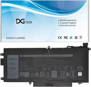 DGTech K5XWW Laptop Battery for Dell Latitude 7389 7390 2-in-1 12 5289 E5289 L3180 2-in-1 P29S001 P29S002 Series 6CYH6 71TG4 725KY N18GG CFX97 451-BBZC (7.6V 60Wh/7500mAh /4-Cell)