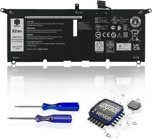 52Wh Dell XPS 9370 Battery DXGH8 for Dell XPS 13 9380 2019 Inspiron 13 7390 7391 5390 5391 Inspiron 14 7490 Latitude 3301 Vostro 5390 5391 Replacement 0H754V H754V G8VCF G8VCF6C HK6N5 P113G001 P82G001