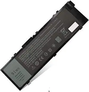 Hubei MFKVP 451-BBSF 451-BBSB TWCPG T05W1 GR5D3 0FNY7 1G9VM M28DH Laptop Battery Replacement for Dell Precision 15 7510 7520 M7510 17 7710 7720 M7710 Series (11.4V 91Wh)