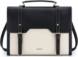 Missnine Laptop Bag 15.6 inch Canvas Messenger Bag for Women Professional Work Bag Shoulder Bag