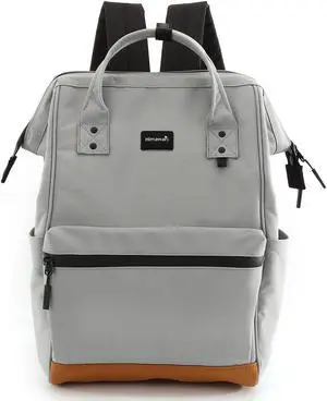 Himawari Travel School Backpack with USB Charging Port 15.6 Inch Doctor Work Bag for Women&Men College Students(124#-07# Gray, Regular)