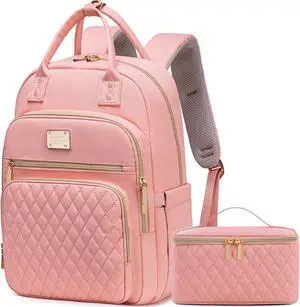 Weitars Lunch Backpack for Women,15.6 Inch Laptop Backpacks Travel Backpack for Women,Work Back pack,Teacher Nurse Back pack Insulated Lunchbox Backpacks