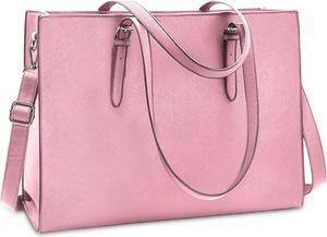 Laptop Bag for Women Waterproof Lightweight Leather 15.6 Inch Computer Tote Bag Business Office Briefcase Large Capacity Handbag Shoulder Bag Professional Office Work Bag