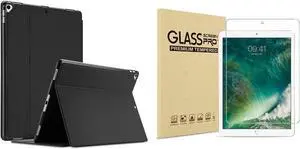 ProCase Slim Stand Folio Case Bundle with Matte Screen Protector for iPad Pro 12.9 Inch 2nd Gen / 1st Gen 2017 2015
