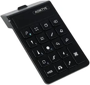 AOIKTYE Keyboard for Procreate, Procreate Accessories for iPad/Tablet/Laptop/Smartphone,etc, Procreate Keyboard-5.8 x 3.8 in (2nd Generation Black)