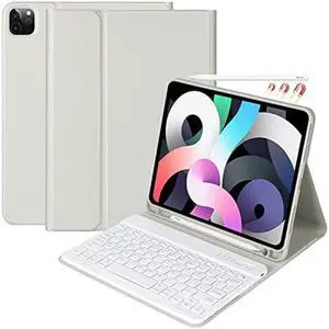 Keyboard Case for iPad Pro 11 inch 4th Generation 2022 / iPad Pro 11" 2021&2020&2018, iPad Air 5th/4th Gen, Detachable Bluetooth Keyboard with Pencil Holder for iPad 11" (1st/2nd/3rd Gen) (Gray)