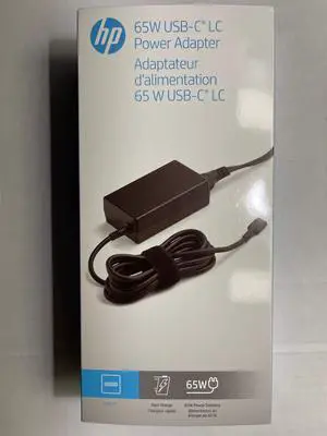 Original 1P3K6UT#ABA HP 65W USB Type-C for HP Spectre X360 13t 15-bl0xx 15-bl1xx 13-ae000 13-aw0xxx 13-ae013dx Elite x2 1012 G1, Compatible P/N: 1P3K6UT, L67440-001, TPN-DA20, L65505-003- Retail Box.