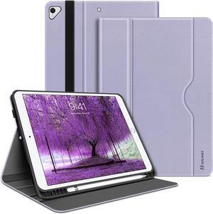 HOLIMET iPad Air 3rd Generation Case, iPad Pro 10.5 inch Case with Pencil Holder Soft TPU Stand Smart Cover, Auto Wake/Sleep Stand for 10.5" iPad Air 3 2019 / iPad Pro 2017 (Purple)