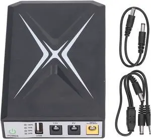 Mini UPS Battery Backup 10400mAh for Security Camera Router WiFi Compatible with Routers, Modems, Security Cameras - Multiple Inputs, Intelligent Protection router battery backup mini ups