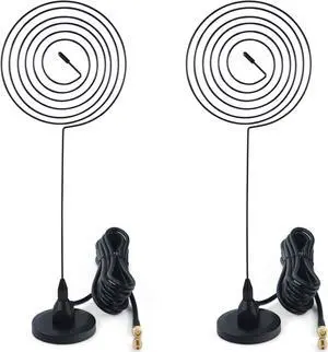 Proxicast 4G/5G Wideband Spiral Magnetic Antenna 6-8 dBi with SMA & TS9 Connectors Compatible with AT&T Nighthawk, Verizon Jetpack, Cradlepoint, Pepwave, MoFi, Digi (Wave Catcher ANT-124-WAV-2PK)