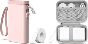 TYPONOS P21 Portable Bluetooth Label Makers -Mini Label Writer w/ Case, Compatible P21 Label Makers Printer & Bag
