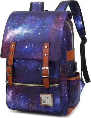 YGR Floral Laptop Backpack for Women, Female, College, Travel, Business, Outdoor Sports, Office, Work (Starry Sky)