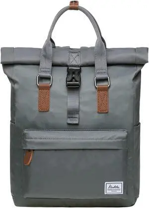 KAUKKO Stylish Oxford Fabric Backpack Travel Rucksack lightweight Hiking Bag Satchel (47grey)
