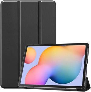 SaharaCase Folio Case for Samsung Galaxy Tab S6 Lite (2020/2024) [Shockproof Bumper] Rugged Protection Anti-Slip Grip Slim Fit - Black