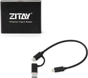 ZITAY CFexpress Type A Card Reader, CFexpress Card Adapter Type A USB 3.2 Gen 2 10Gbps