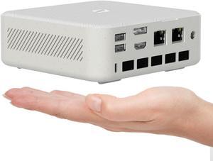 CyberGeek Mini Desktop Computers, AMD Ryzen 7 5700U (8C/16T, up to 4.3Ghz), Mini PC 16GB DDR4 RAM 256GB PCIe SSD, Small Computer with HDMI+DP+Type C/WiFi/BT5.0/Dual LAN/VESA for Home Office School