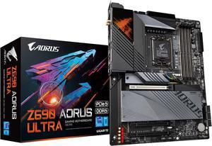 GIGABYTE Z690 AORUS ULTRA (LGA 1700/ Intel Z690/ ATX/ DDR5/ Quad M.2/ PCIe 5.0/ USB 3.2 Gen2X2/ Type-C/ WiFi 6/ 2.5GbE LAN/ Gaming Motherboard)