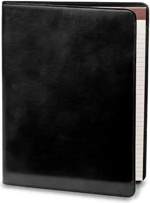 Bosca Old Leather All Leather Pad Cover Portfolio - Black 942-59