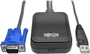 Tripp Lite KVM Console to USB 2.0 Portable Laptop Crash Cart Adapter 1080p with File Transfer & Video Capture (B032-VU1)