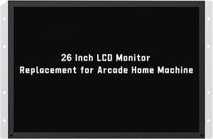 UNICO 26 inch Arcade Monitor, 4:3 Ratio LCD Gaming Monitor for HDMI/VGA/CGA/EGA Arcade Machine, Easy Install Monitor Arcade Accessories - 26inch