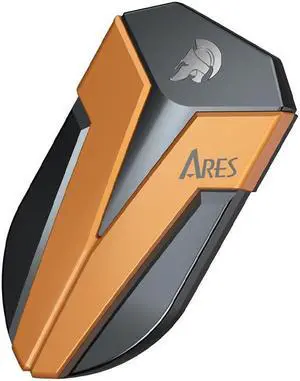 4TB External SSD, ARES Amber Shield Portable SSD w/LED, Up to 1600/1500 MB/s, OTG-Supported, Waterproof USB 3.2 Gen 2x2 Type C Rugged External Solid State Drive