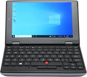 7Inche Mini Laptop, for J4105 CPU 12GB Portable Laptop, Dual Band WiFi 2xUSB3.0 Mini Interface, Notebook for Win 10 11, 2MP 30fps Camera (12G+256G US Plug)