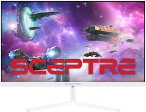 Sceptre 24 inch Gaming Monitor 1080p 98 sRGB up to 165Hz 1ms 320Lux DisplayPort HDMI Buildin Speakers Nebula White 2022 E248BFWN168W