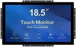 GreenTouch 18.5 Industrial Touch Monitor Open Frame, HDMI/VGA/DVI Interface, Built-in Speakers, Capacitive Touch Screen Technology